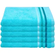 SCHIESSER Skyline Color Gästehandtuch 5 x 30 x 50 cm türkis