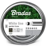 Bradas 5 Lagig Gartenschlauch 50 m weiß, grau