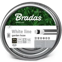 Bradas 5 Lagig Gartenschlauch 50 m weiß, grau
