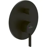 Villeroy & Boch Dawn Unterputz-Einhebel-Armatur für Wanne & Dusche 170x170x46mm Matt Black TVS106353110K5