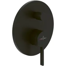 Villeroy & Boch Dawn Unterputz-Einhebel-Armatur für Wanne & Dusche 170x170x46mm Matt Black TVS106353110K5