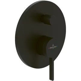 Villeroy & Boch Dawn Unterputz-Einhebel-Armatur für Wanne & Dusche 170x170x46mm Matt Black TVS106353110K5