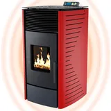 Nemaxx P12 Pelletofen Stahl Rot