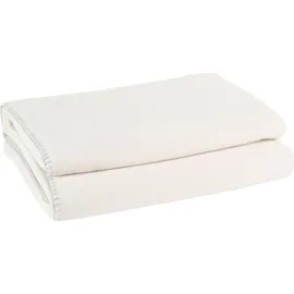 Zoeppritz Soft-Fleece Decke 160 x 200 cm offwhite