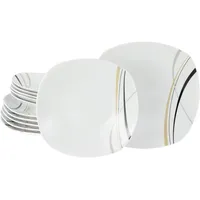 CreaTable CreaTable, 24029, Serie Square City Line, 12-teiliges Geschirrset