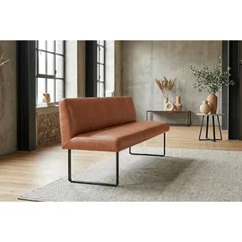 KAWOLA Sitzbank ELEEN Leder Braun 243 x 85 x 69 cm