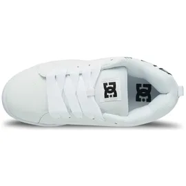 DC Shoes "Court Graffik", Damen, Gr. 9(42), liquid fuego weiß, Obermaterial: Leder (Kuh) / Futter: Textil / Außensohle: Gummi., Schuhe Schnürschuh