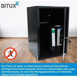 BITUXX Möbeltresor mit Schlüssel / keine Sicherheitsstufe