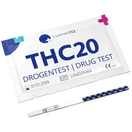 LuxmedIQ Drogenschnelltest für Cannabis THC Urin Drogentest Haschisch Marihuana Cutoff 20 ng/mL 10 St