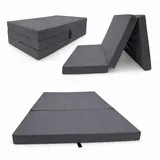 Odolplusz Faltmatratze Klappmatratze Matratze faltbar klappbar Gästematratze Reisematratze 65x180x7cm (Grau)
