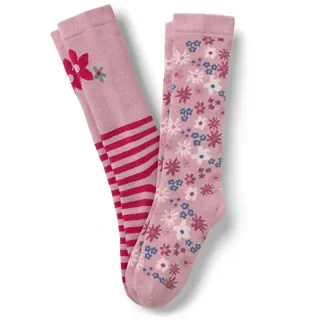 Tchibo - 2 Paar Kinder-Gummistiefel-Socken - Damen - Gr. 23-26 - rosa/jacquard