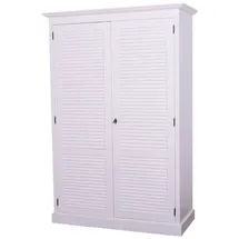 Casa Padrino Kinderkleiderschrank Landhausstil 134 x 59 x 200 cm Kiefer weiß