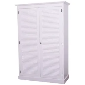 Casa Padrino Kinderkleiderschrank Landhausstil 134 x 59 x 200 cm Kiefer weiß