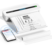 Itari Bluetooth Mobiler Drucker, Thermodrucker A4 Inkless Portable Printer- Neues Upgrade 300DPI Drucker Klein für Handy, Tragbarer Drucker für Unterwegs Unterstützt Mehreren Größen Thermopapier