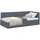 vidaXL Eckbettgestell 100 x 200 cm Dunkelgrau