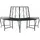 vidaXL Baumbank 160 x 80 x 89 cm Schwarz