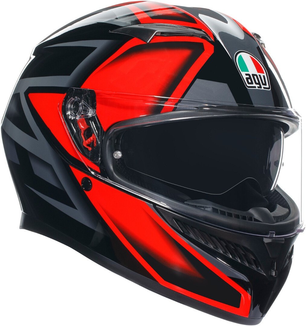 AGV K3 Compound Helm, zwart-rood, 2XL Voorman