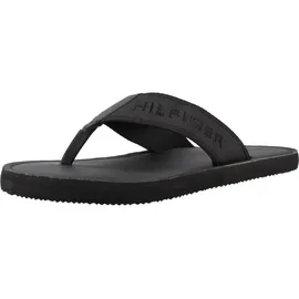 Tommy Hilfiger HILFIGER LEATHER BEACH SANDAL schwarz 45
