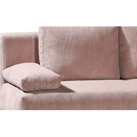 Sofa.de Schlafsofa aus Cord Luna ¦ rosa/pink ¦ Maße (cm): B: 200 H: 89 T: 96.0