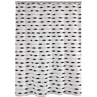 RIDDER Duschvorhang Lace 180 x 200 cm schwarz
