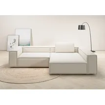 Home Affaire Ecksofa HOME AFFAIRE "Watertown, moderne XXL L-Form, 306 cm breit", weiß, B:306cm H:68cm T:191cm, 96% Polyester, 4% Nylon, Sofas, Ecksofa, Komfortabel mit tiefer Sitzfläche – ideal für große Wohnräume
