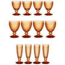 Villeroy & Boch Boston Coloured Wasser-, Wein- und Sektgläser 12er Set Apricot