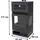 Teba TKS 15 Stahl Schwarz/Abdeckplatte Glas