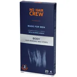 No Hair Crew Made for Men Kaltwachsstreifen Körper 20 St.