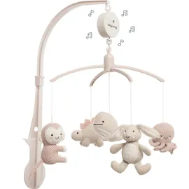 BO BABY'S ONLY Baby's Only Musik-Mobile - Alt Rosa/Warm Linen - Rosa/Beige