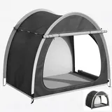 Zbyrithx Fahrradzelte Wetterfeste Fahrradgaragen für 4 Fahrräder Fahrradschuppen Zelte mit UV-Schutz Küchenzelte regenfeste Camping-Fahrradschuppen Motorradgaragen Gartenhäuser,Schwarz,210×150×165cm