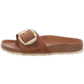 Birkenstock Madrid Big Buckle Nubukleder geölt schmal cognac 42