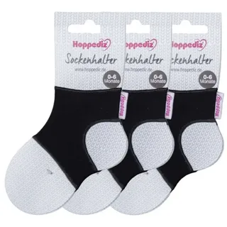 Hoppediz Sockenhalter in 3-er Set, schwarz | Gr.: onesize
