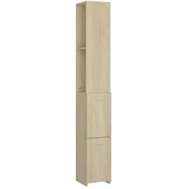 vidaXL Sonoma-Eiche Hochschrank 25 x 26,5 x 170 cm Holzwerkstoff