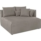 andas Ottomane »Nöre«, kurzes Lounge-Modul - zum Zusammenstellen, Breite 138 cm, Tiefe 128 cm grau