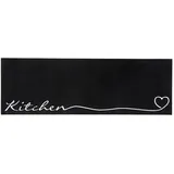 HANSE HOME Kitchen Herz Küchenläufer 50 x 150 cm Schwarz/Weiß