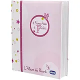 Chicco Geburtsbuch für Neugeborene und Kinder, Erinnerungsalbum, Tagebuch mit Platz für Notizen und Fotos, rosa, 27,5 x 25 x 3 cm, Geschenkidee
