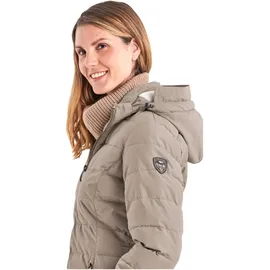 KILLTEC G.I.G.A. DX by Killtec GW 13 Wmn Qltd Prk Funktionsparka Steppparka mit abzippbarer Kapuze, hellbeige, 44 EU