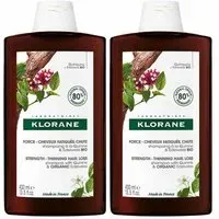 KLORANE Shampooing à la Quinine & Edelweiss 2x400 ml