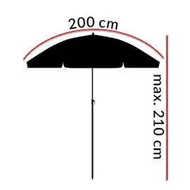 Kingsleeve Crete Ø 200 cm rot