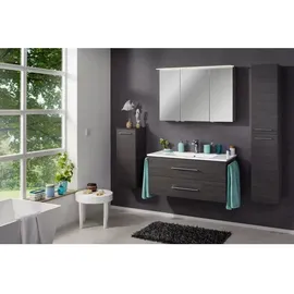 Fackelmann Midischrank 30,2 x 81 x 32 cm Braun/Schwarz