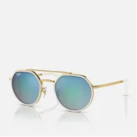 Ray Ban Ray-Ban RB3765 Unisex-Sonnenbrille Vollrand Eckig Metall-Gestell, rosa