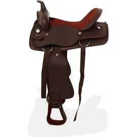 vidaXL Western-Sattel 16" Braun