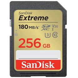 Extreme SD-card - 180/130MB - 256GB