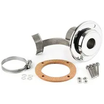 wallas Abgas Rumpfdurchführung 28/45 mm Silber