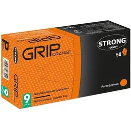 strongHand Grip Orange Gr.9 orange Nitril 50 St./Box