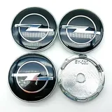 KOUNNENA 4 Stück Radnabenkappen Nabendeckel Felgendeckel Felgenkappen Radnabenabdeckung Radkappen 64mm für Opel Astra H G J Insignia Mokka Zafira Corsa