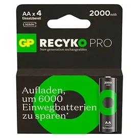 GP ReCyko Pro NiMH Akkus AA/Mignon 2000mAh Pro