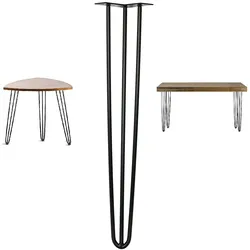 STEELBOXX Hairpin 4er Set Schwarz (60cm)