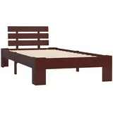 vidaXL Massivholzbett Dunkelbraun Kiefer 90x200 cm617179