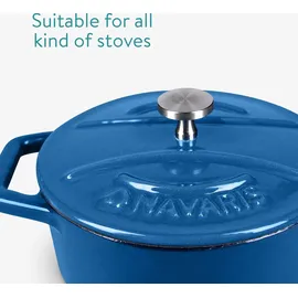 Navaris Mini Cocotte Set Topf-Set 4-tlg. 4 x Gusseisen Mini Topf